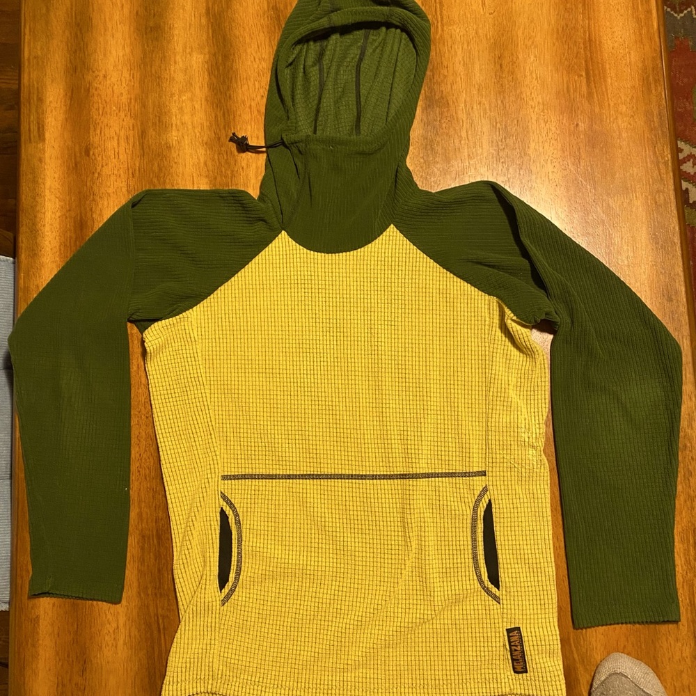 Melanzana micro grid hoodie